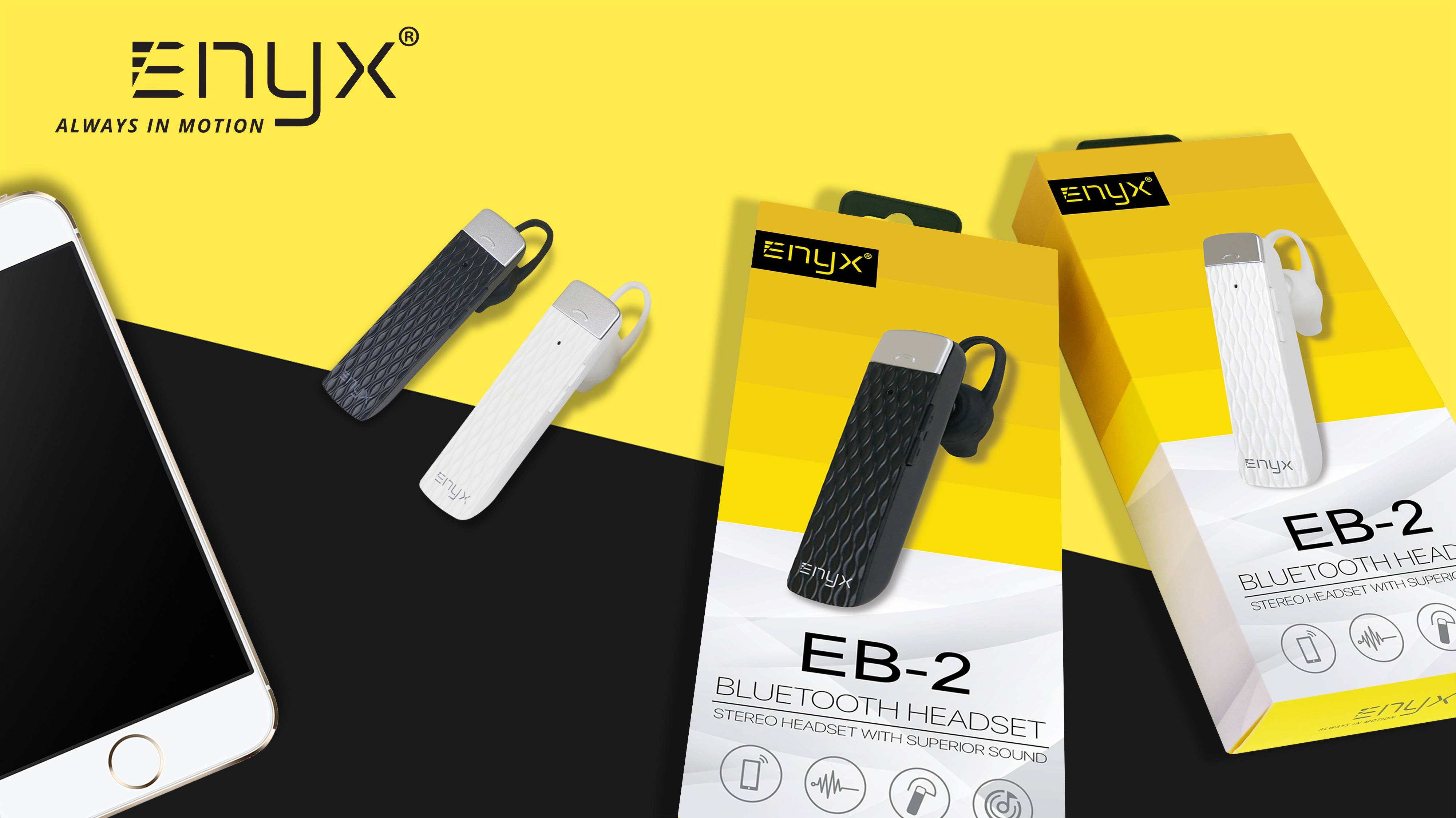 EB2 Bluetooth Headset  4.1  Enyx หูฟังบูลทูธ  ไร้สาย