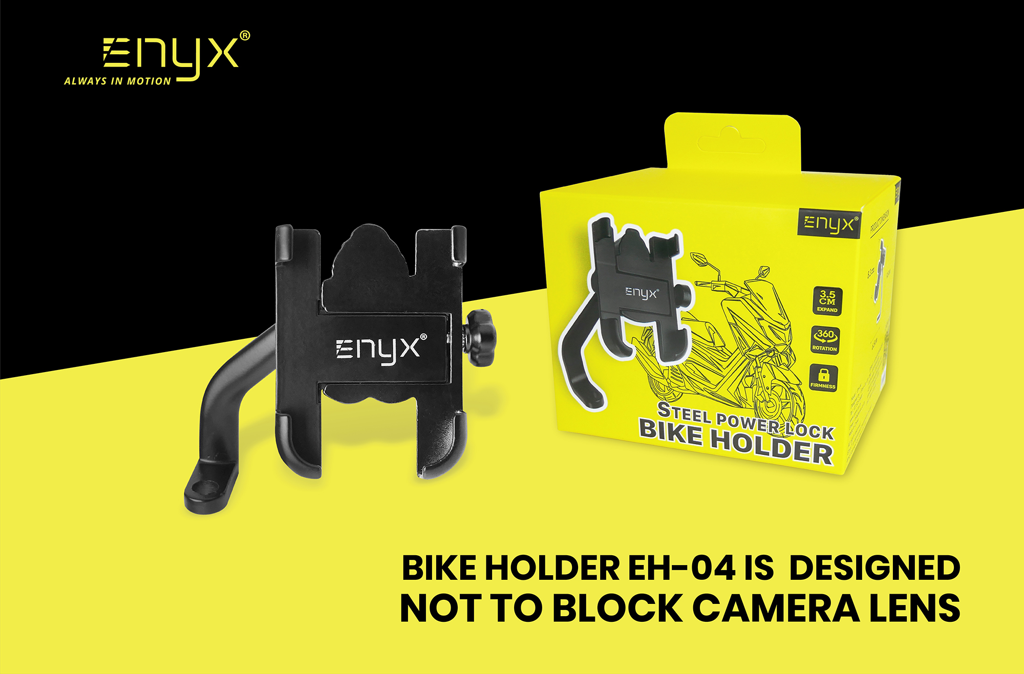EH04 Bikeholder Enyx อุปกรณ์จับมือถือ ที่ยึดโทรศัพท์  มอเตอร์ไซค์  มอไซค์