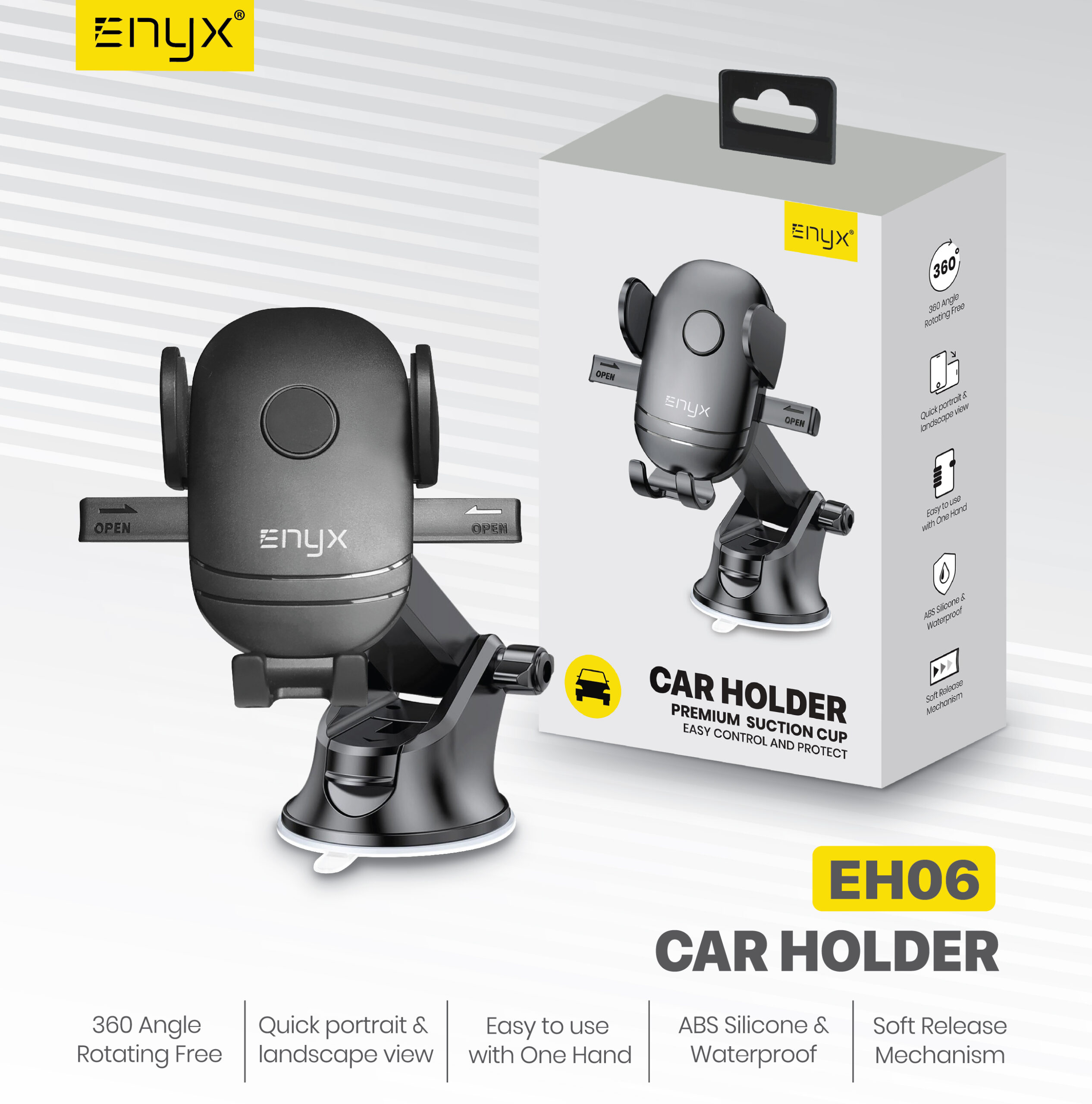 EH-06  Enyx Carholder Holder คาร์โฮลเดอร์ ตัวจับ โทรศัพท์ ในรถ ตัวยึด แขนยืด